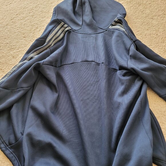 Michigan Wolverines adidas full-zip polyester/fleece hooded sweatshirt, Large - Picture 4 of 4